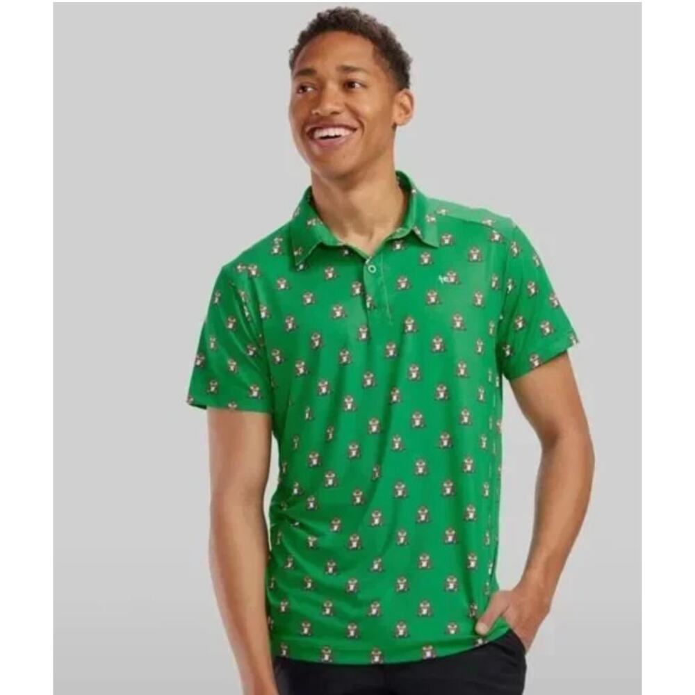 NEW Tipsy Elves Men's Golpher Golf Polo Large